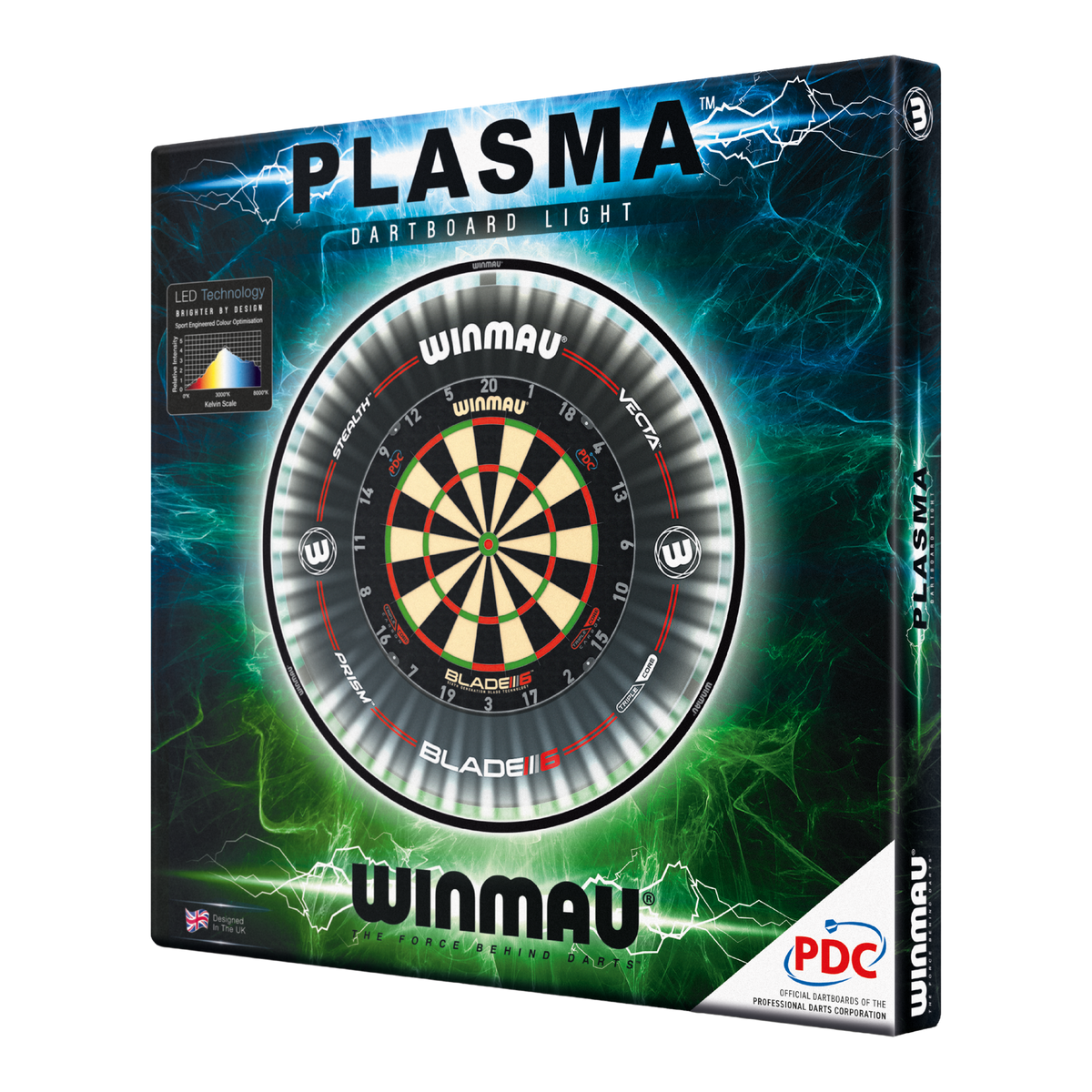 Winmau Plasma LED Dartboard Light, Verpackung