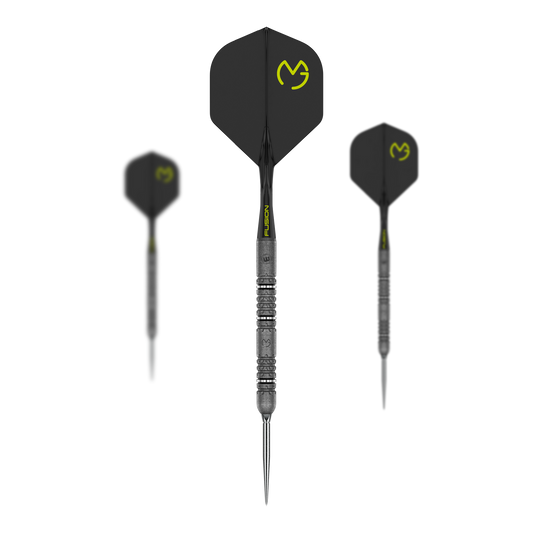 Winmau van Gerwen Signature, Detailansicht des Barrel-Griffprofils