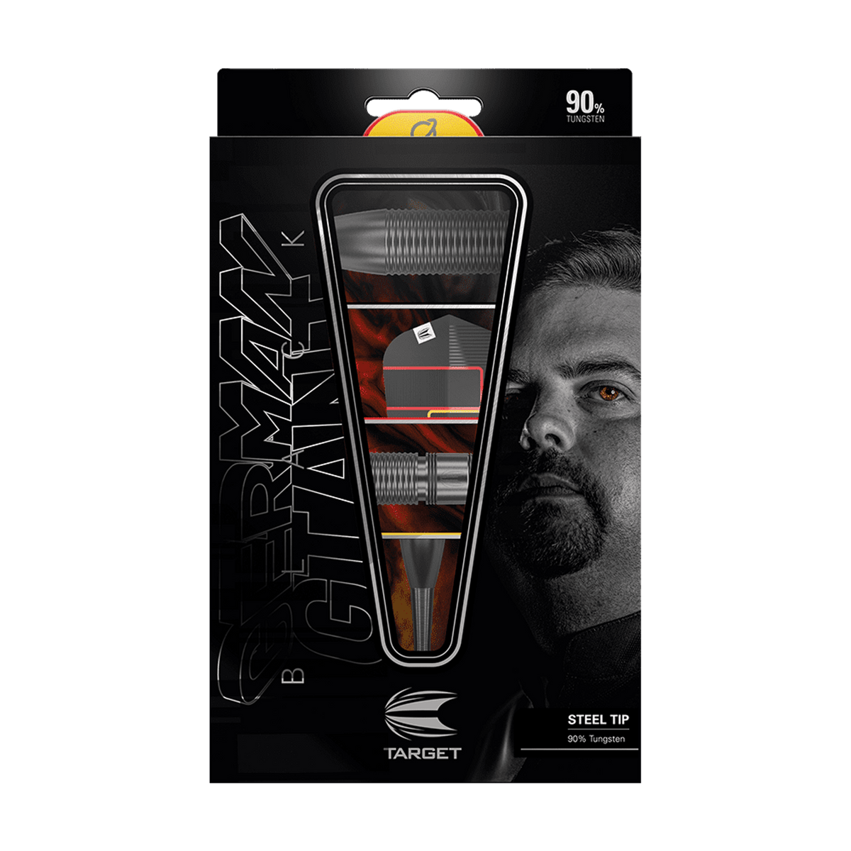 Target Gabriel Clemens Black Edition Steeldart, 90 Prozent Tungsten