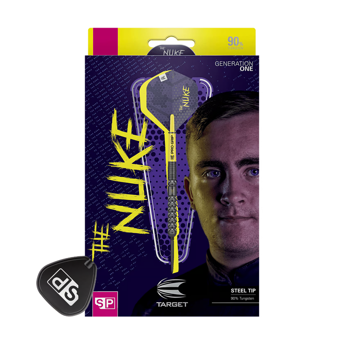 Target Luke Littler GEN1 Steeldart mit 90 Prozent Tungsten-Barrel