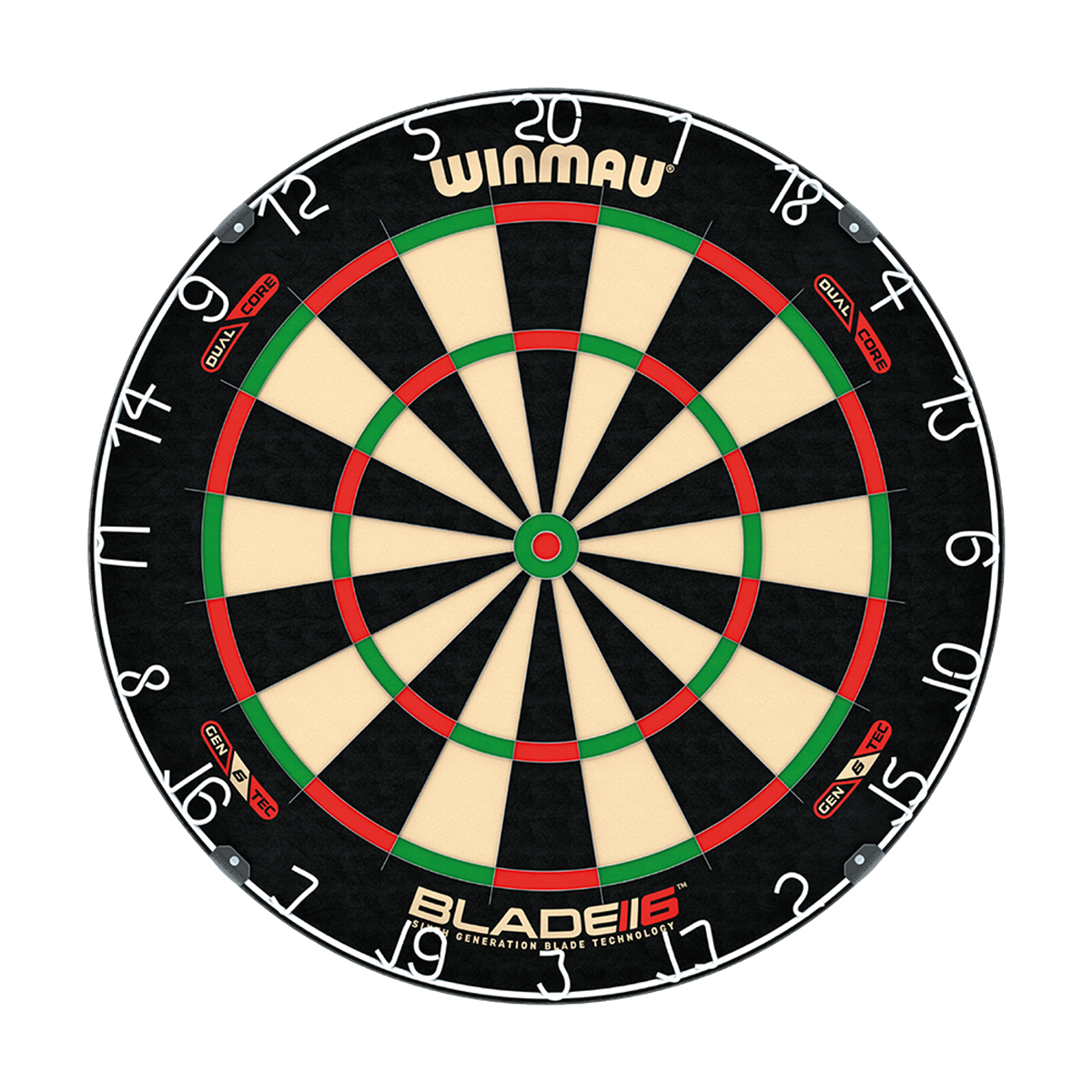 Winmau Blade 6 Dual Core Steeldartboard, Verpackung