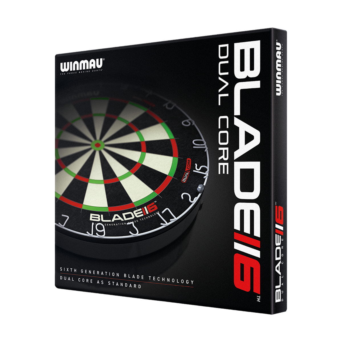 Winmau Blade 6 Dual Core Steeldartboard mit zweilagigem Sisalkern