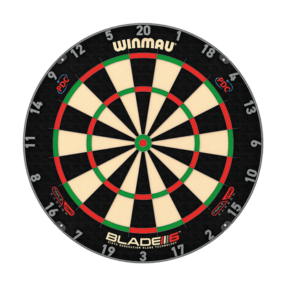 Winmau Blade 6 Triple Core Steeldartboard, Verpackung