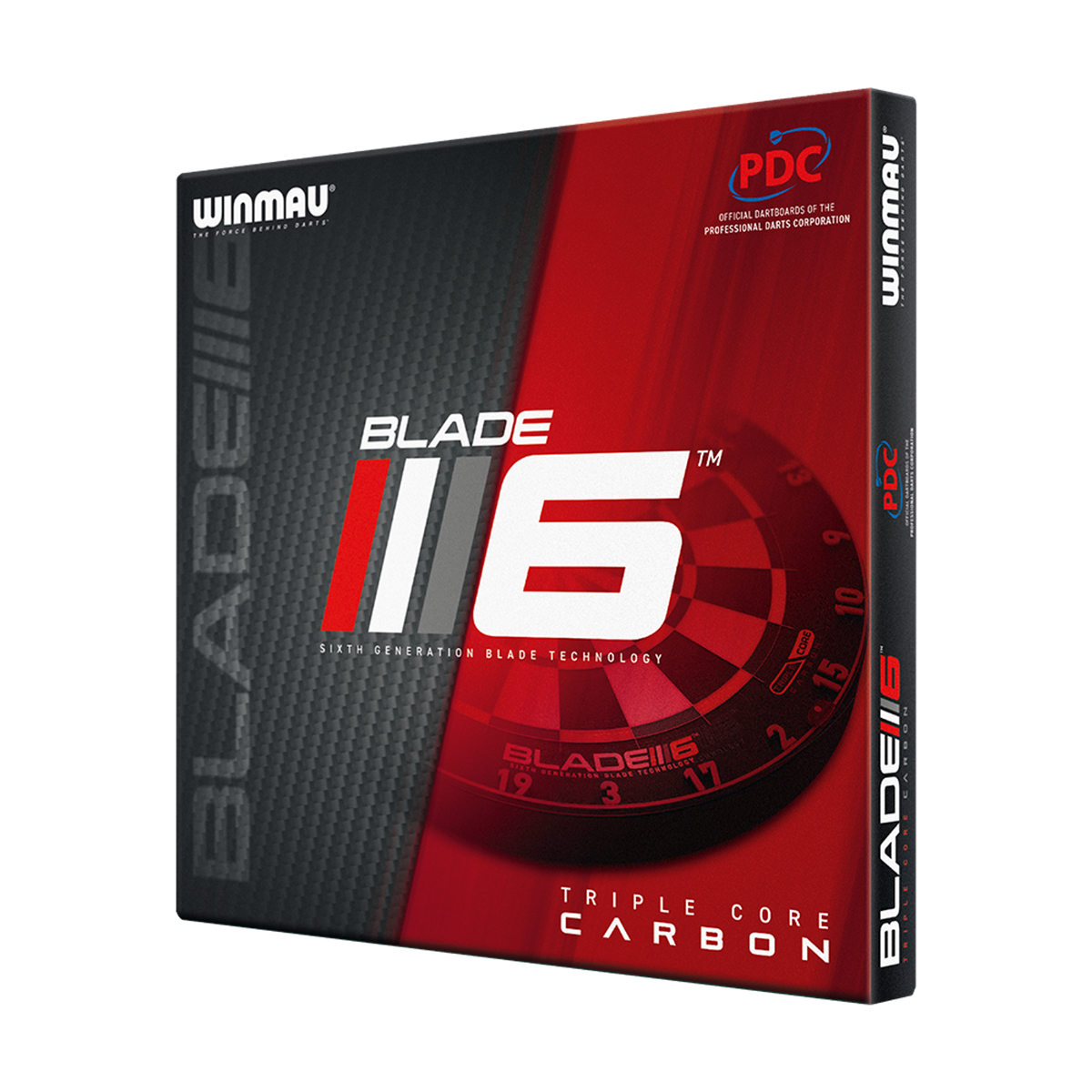 Winmau Blade 6 Triple Core Steeldartboard mit dreilagigem Sisalkern