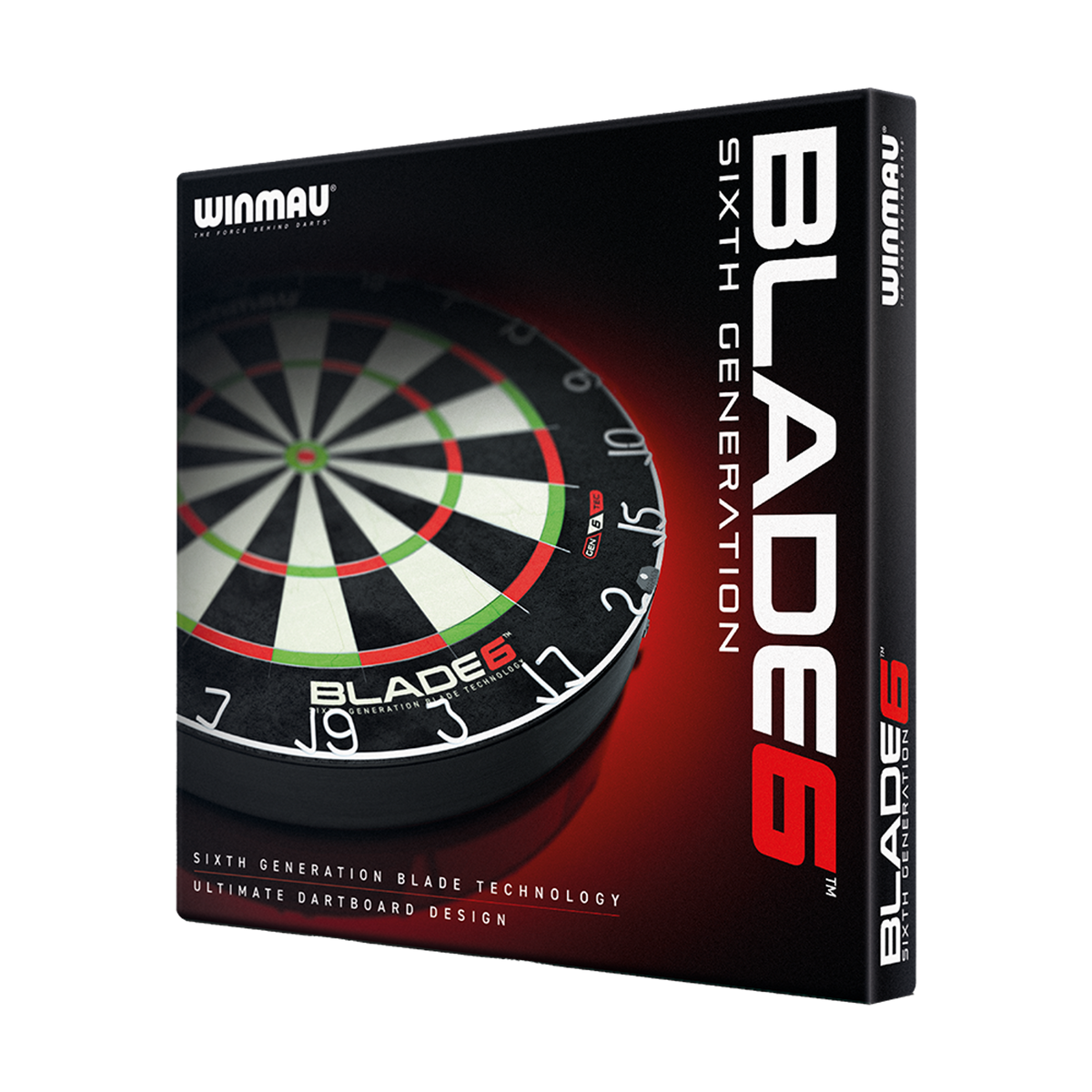 Winmau Blade 6 Steeldartboard mit dünnen Rail-Drähten
