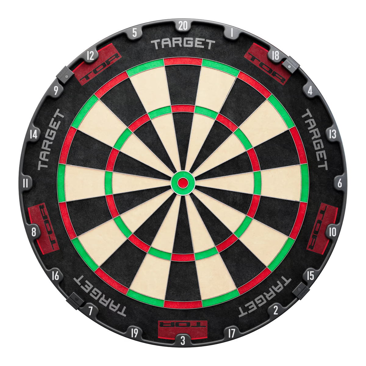 Target TOR Dartboard, Detailansicht der dünnen Spider-Drähte