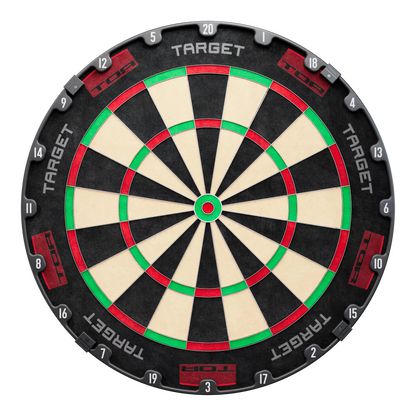 Target TOR Dartboard, Detailansicht der dünnen Spider-Drähte