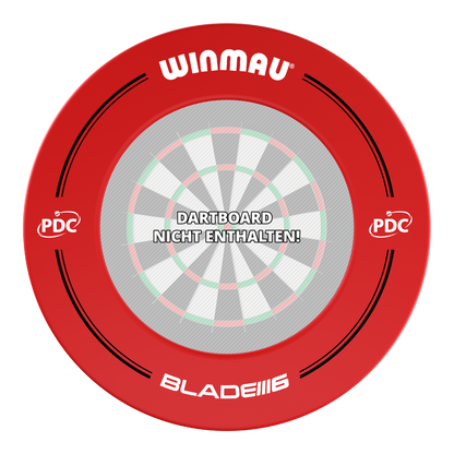 Winmau PDC Dartboard Surround in Rot