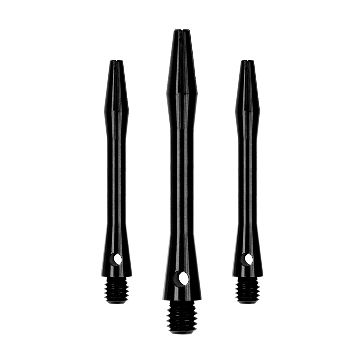 Aluminium Shafts in Schwarz, Länge 40 mm