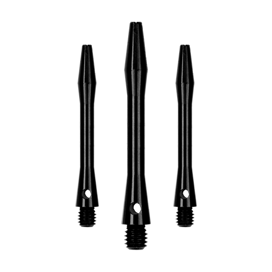 Aluminium Shafts in Schwarz, Länge 40 mm