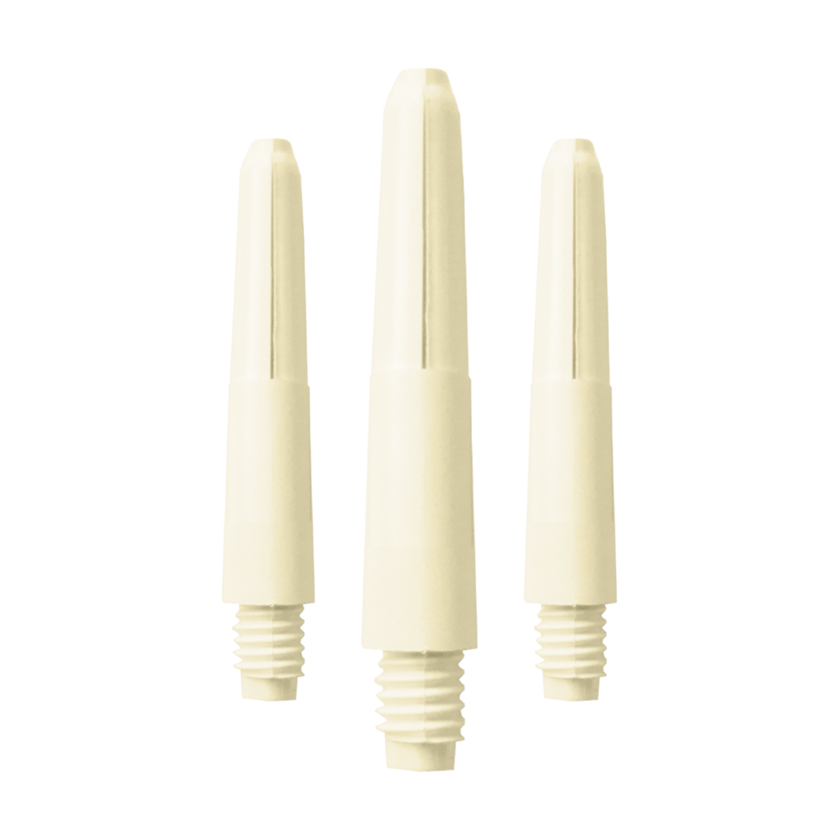 Nylon Shafts in Naturweiß, Länge EX Short 2,8 cm
