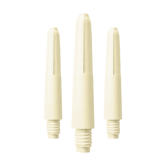 Nylon Shafts in Naturweiß, Länge EX Short 2,8 cm