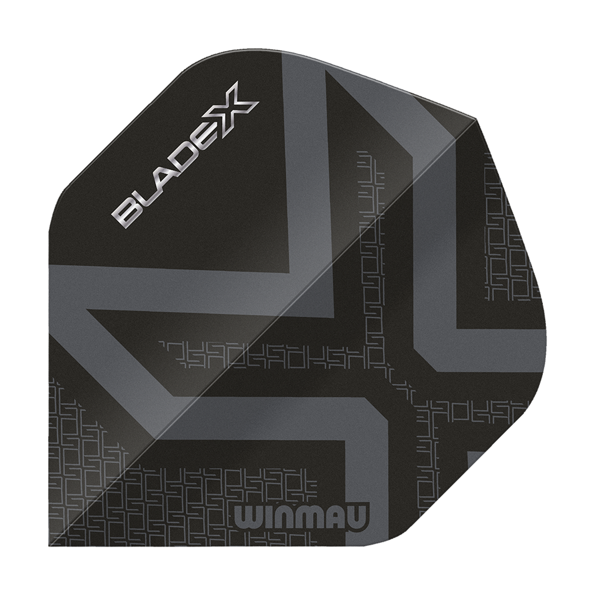 Winmau Prism Delta Blade X Standard Flights No2 in metallischem Schwarz