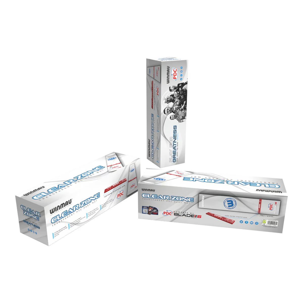 Winmau Clearzone PVC Dartmatte, Verpackung