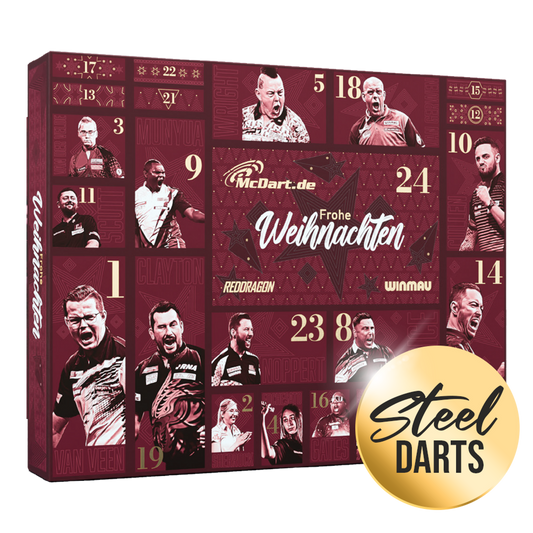 McDart Premium Adventskalender 2026 für Steeldart-Spieler