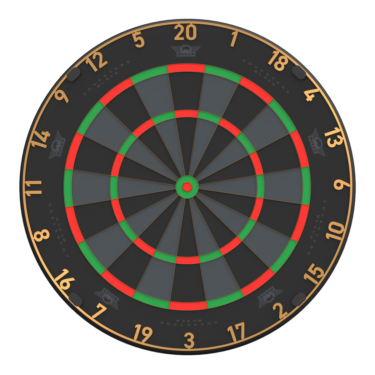 Bulls NL Advantage Black-Edition Steeldartboard in der Frontansicht