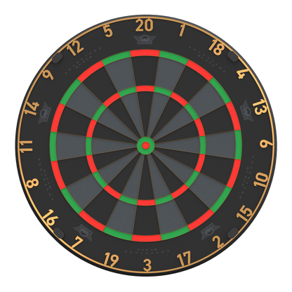 Bulls NL Advantage Black-Edition Steeldartboard in der Frontansicht