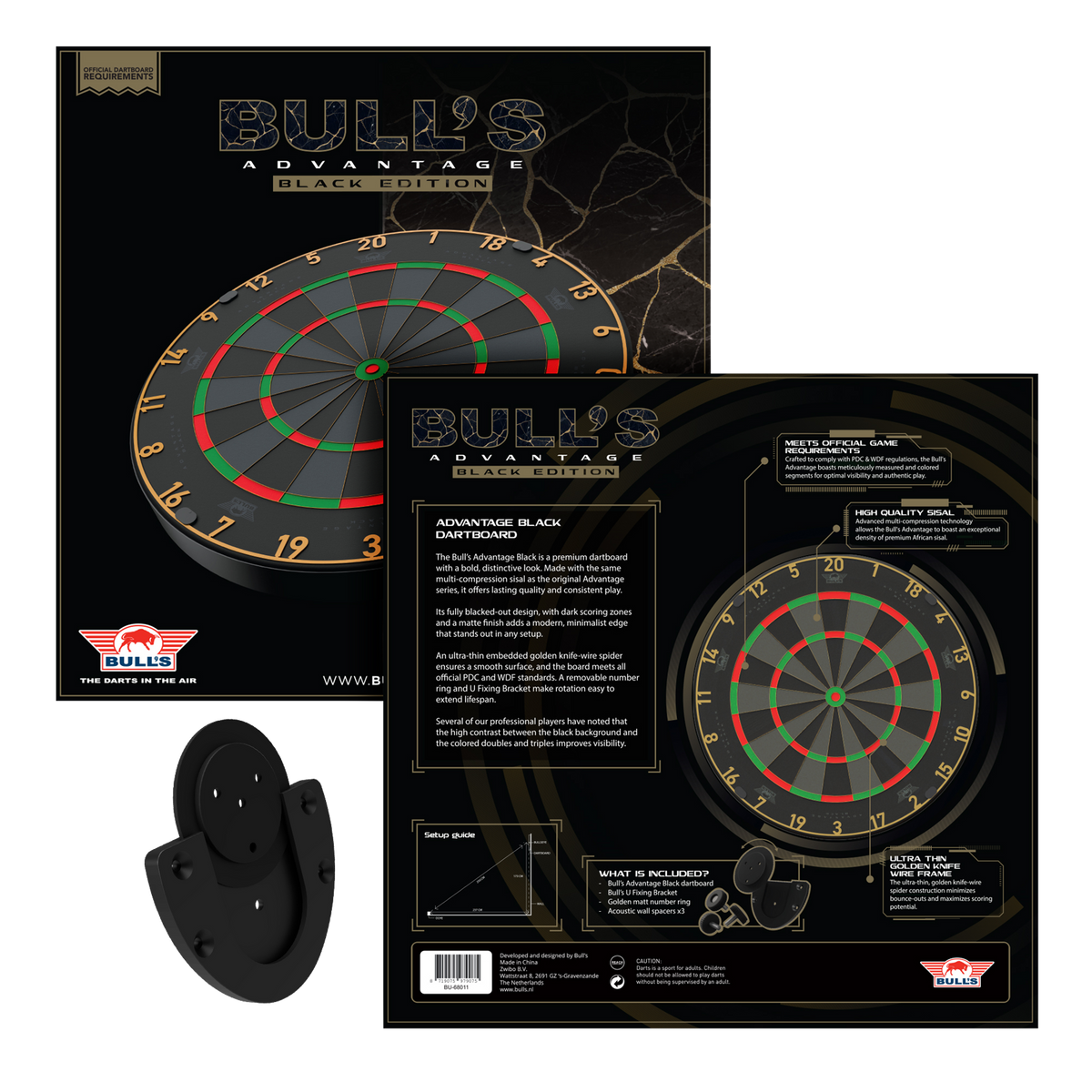 Lieferumfang des Bulls NL Advantage Black-Edition mit U Fixing Bracket