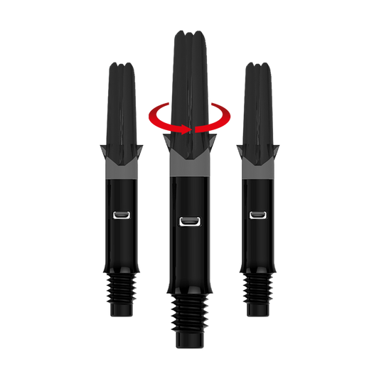 L-Style L-Shaft Silent Straight in Schwarz, 190 bzw. 32 mm