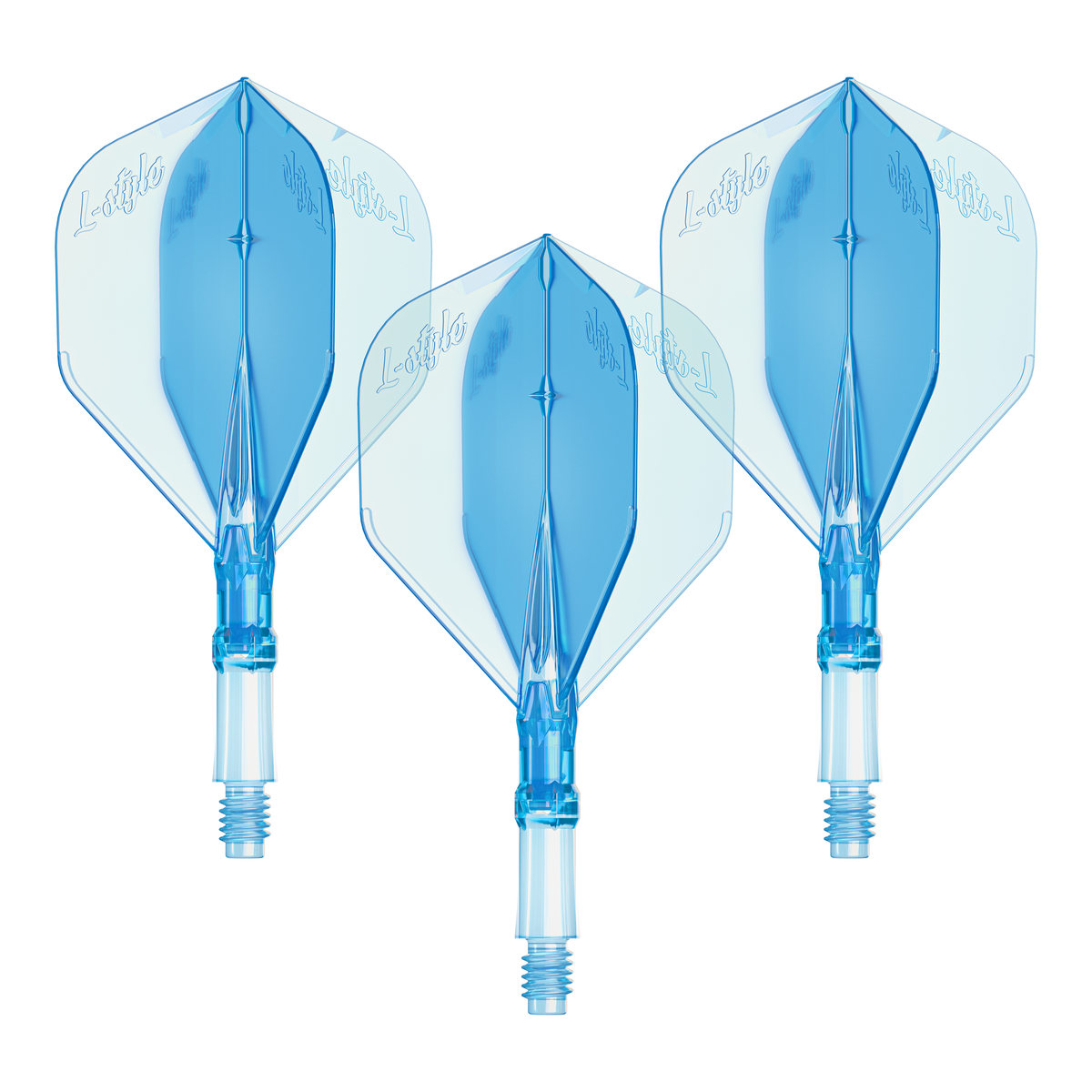 L-Style L-System Clear Blue, Set mit drei Flights und Shafts