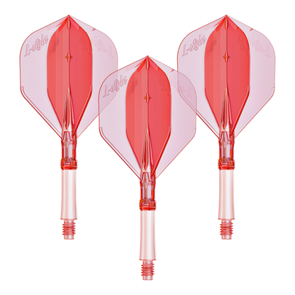 L-Style L-System Clear Red, Set mit drei Flights und Shafts