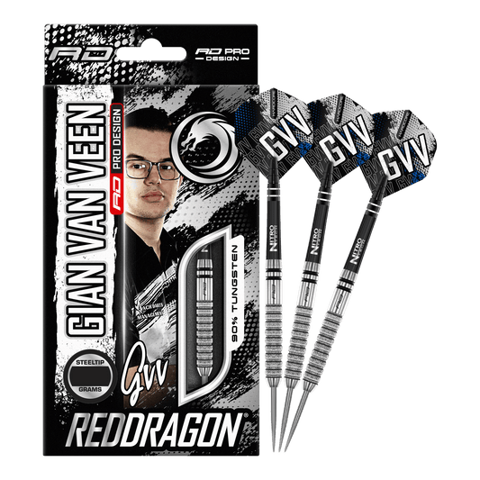 Red Dragon Gian van Veen Tour Edition Steeldart mit 22 Gramm Barrel