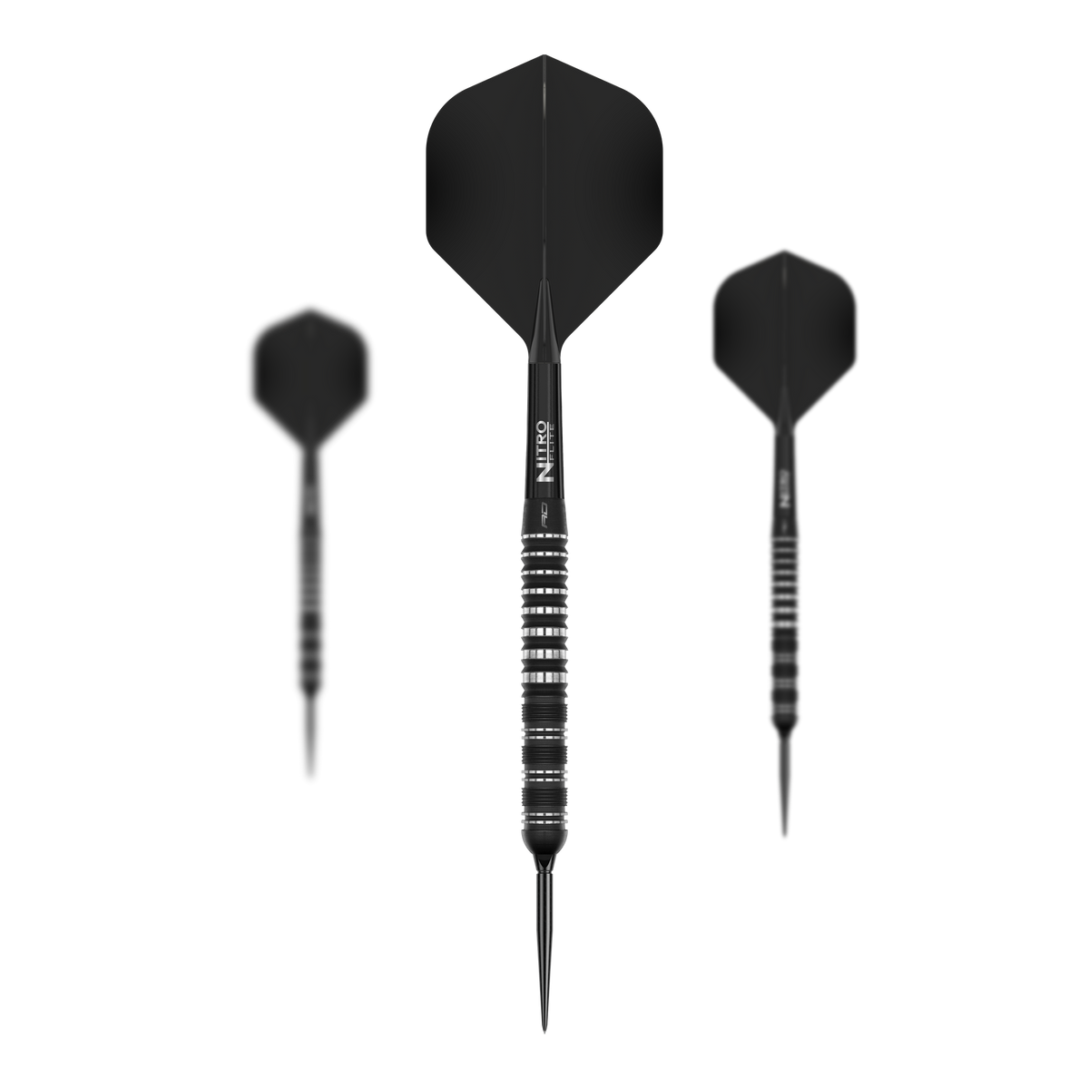 Red Dragon Sable Parallel Switch Point Steeldarts – komplettes Set mit drei Darts